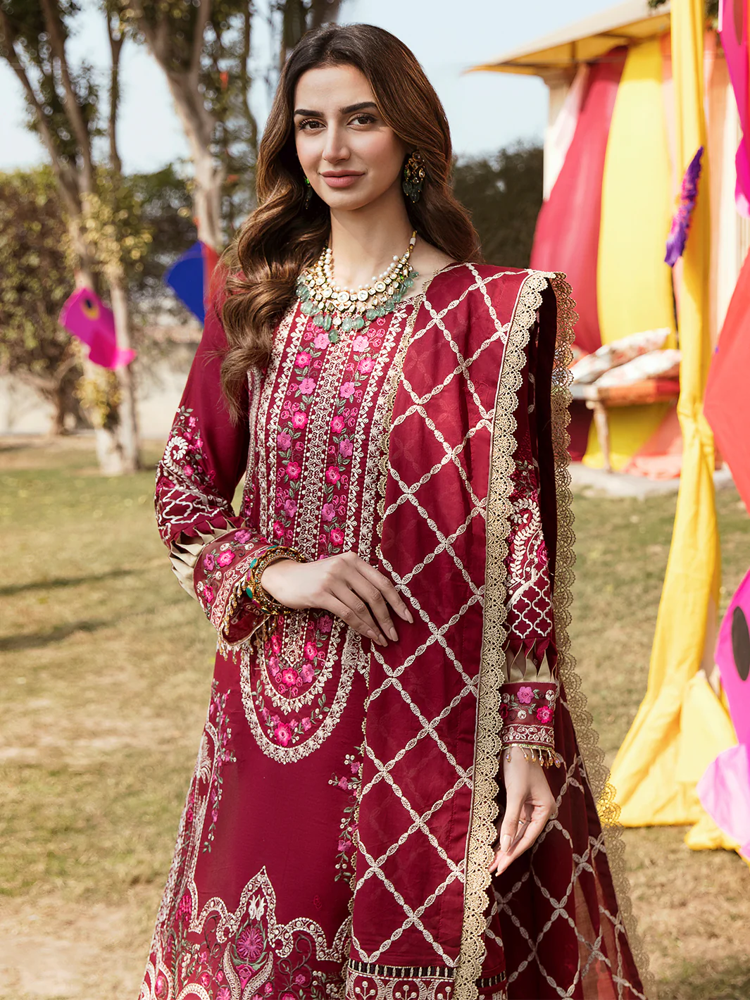 Gulaab | Unstitched 3 Piece Luxury - Image 6