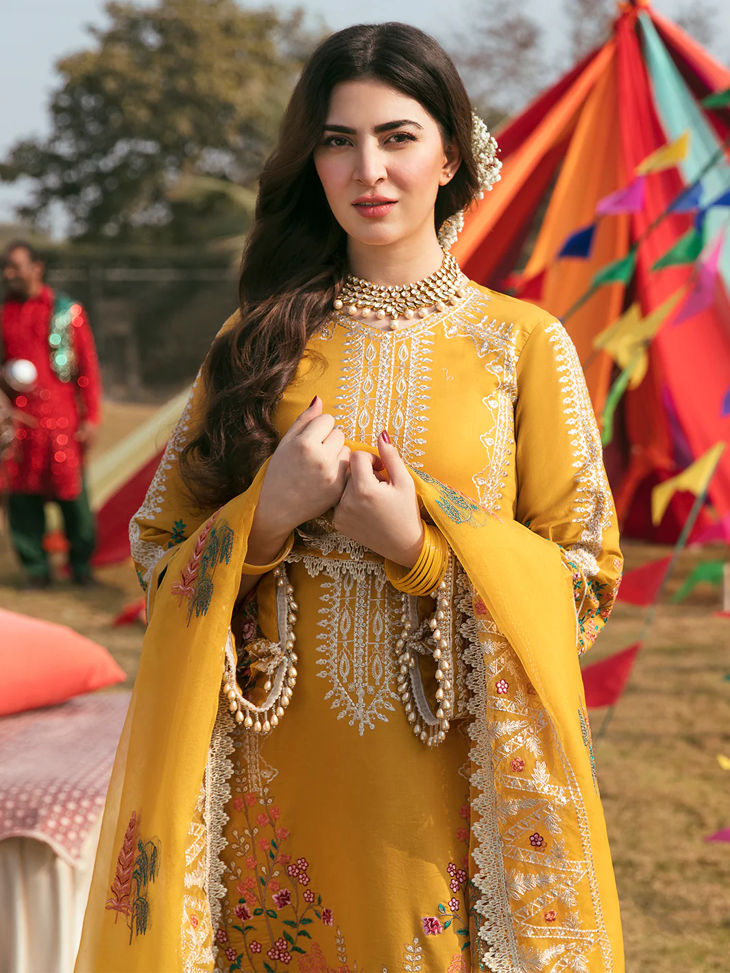 Nargis | Unstitched 3 Piece Luxury - Image 4