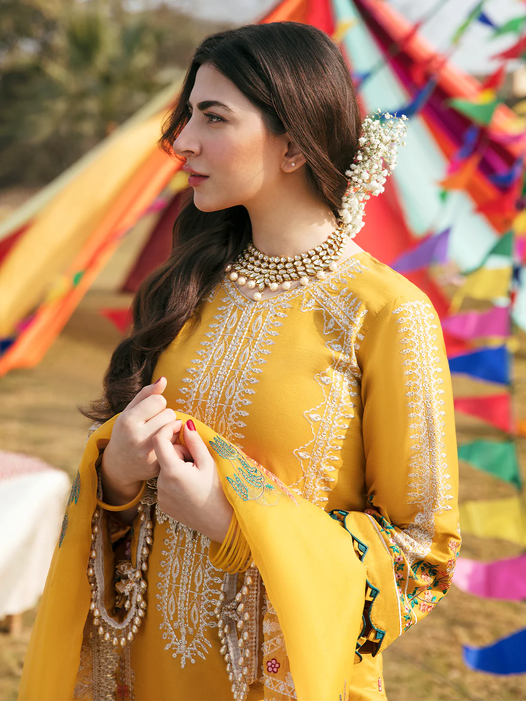 Nargis | Unstitched 3 Piece Luxury - Image 6